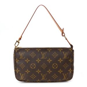 Louis Vuitton Brown Monogram Pochette Bag